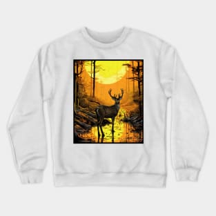 Deer In The Forest Crewneck Sweatshirt